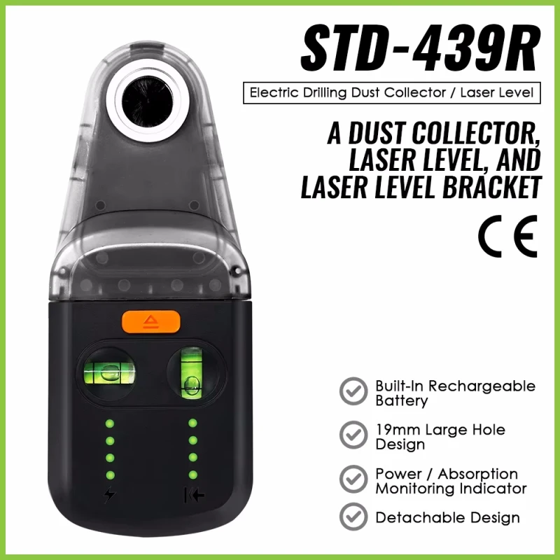 Wall-mountable 3 in 1 Laser Drill Vacuum Attachment Leveler Wall Hanger Wall Suction Laser Level Bracket Fixator Drilling Tool
Wall-mountable 3 in 1 Laser Drill Vacuum Attachment Leveler Wall Hanger Wall Suction Laser Level Bracket Fixator Drilling Tool