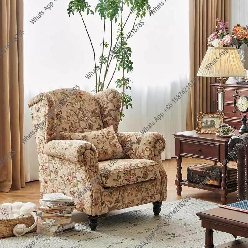 American fabric tiger chair cigar chair lazy single sofa chair retro living room leisure French tiger
American fabric tiger chair cigar chair lazy single sofa chair retro living room leisure French tiger