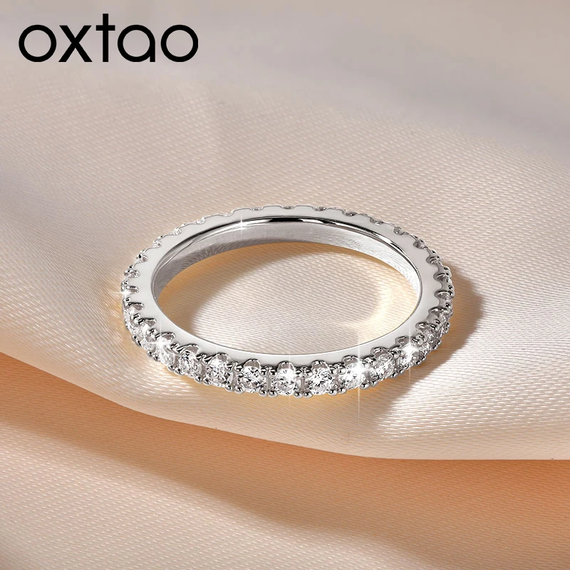 OXTAO Certified Moissanite Eternity Band Ring 2mm D Color Anniversary Gifts Women Jewelry 14K Gold Filled Wedding Finger Rings
OXTAO Certified Moissanite Eternity Band Ring 2mm D Color Anniversary Gifts Women Jewelry 14K Gold Filled Wedding Finger Rings