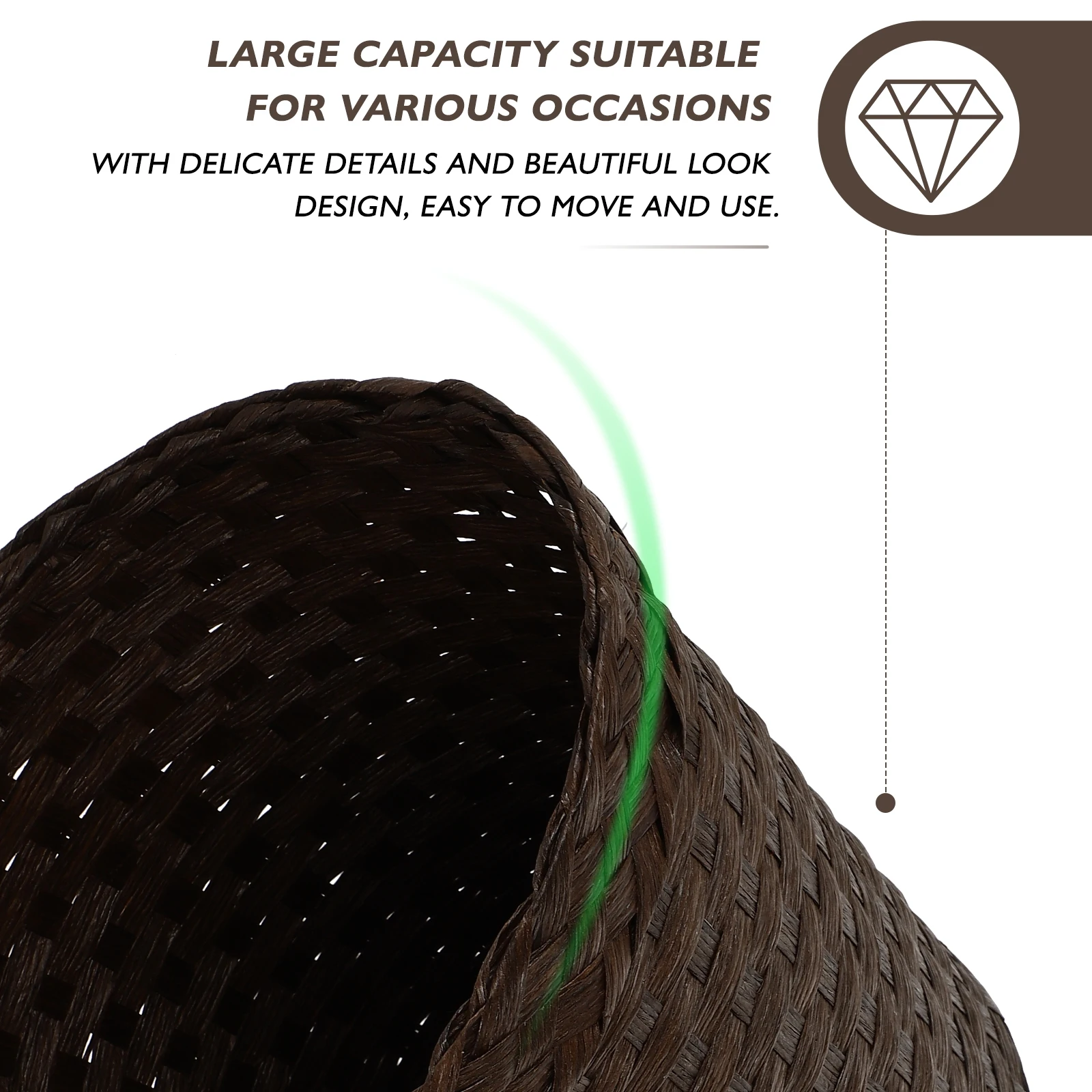 1Pcs Wear-Resistant Grass Woven Storage Basket Creative Home Office Trash Container Multi-Purpose Organizer Home Trash Can 
1Pcs Wear-Resistant Grass Woven Storage Basket Creative Home Office Trash Container Multi-Purpose Organizer Home Trash Can