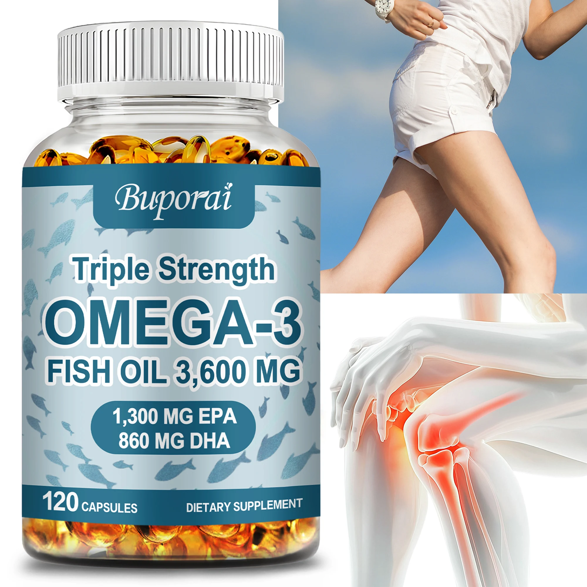 Omega 3 Fish Oil - Benefits The Cardiovascular System, Cognitive Function, Learning Ability - 120 Capsules
Omega 3 Fish Oil - Benefits The Cardiovascular System, Cognitive Function, Learning Ability - 120 Capsules