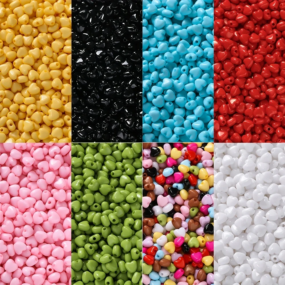 100pcs/Lots Acrylic Heart Shaped Beads Colored Love Spacer Beads for DIY Necklace Bracelet Phone Chain Jewelry Making Findings
100pcs/Lots Acrylic Heart Shaped Beads Colored Love Spacer Beads for DIY Necklace Bracelet Phone Chain Jewelry Making Findings