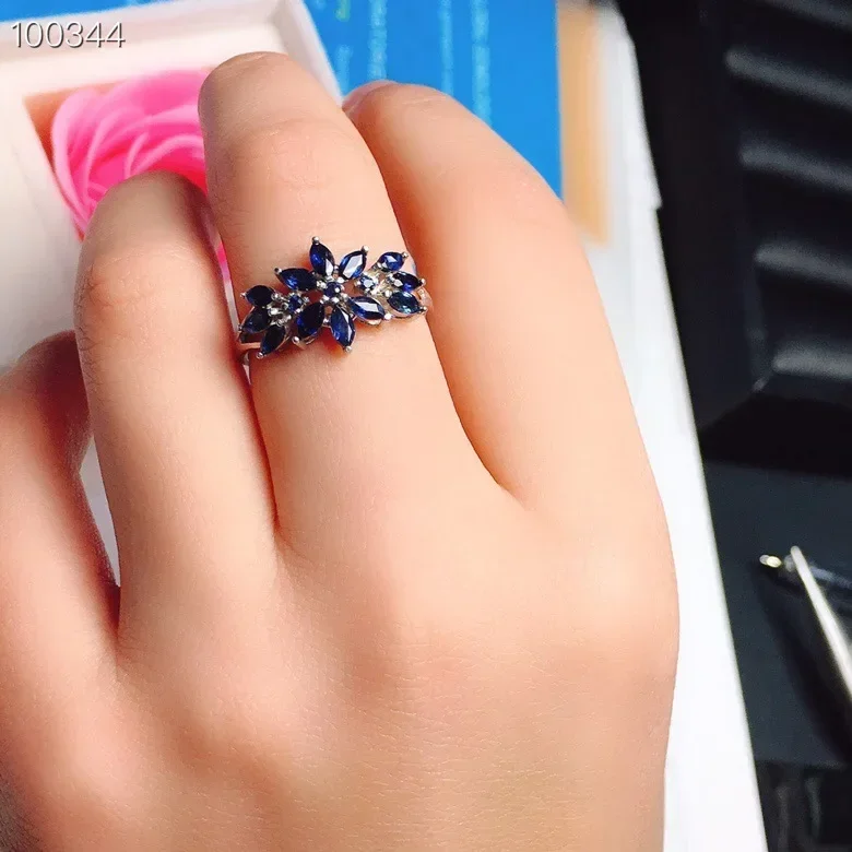 Fashion Sapphire Ring for Party 12 Pieces 2mm*4mm Natural Sapphire 925 Silver Sapphire Jewelry Birthday Gift for Woman
Fashion Sapphire Ring for Party 12 Pieces 2mm*4mm Natural Sapphire 925 Silver Sapphire Jewelry Birthday Gift for Woman