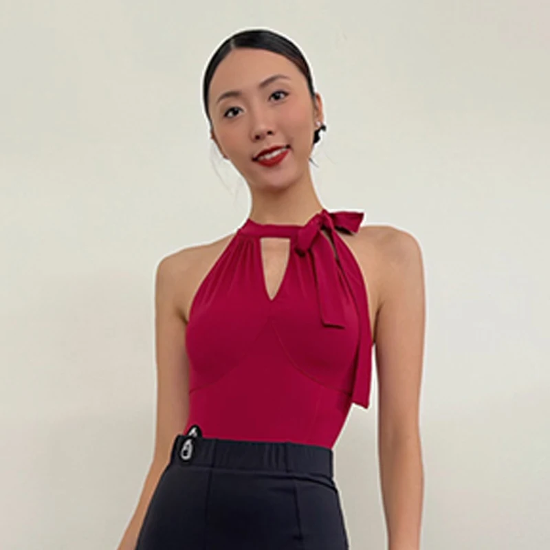 Sleeveless Latin Dance Tops Sleeveless Red Black Bodysuit Adult Rumba Salsa Ballroom Dance Practice Training Clothing BL16032
Sleeveless Latin Dance Tops Sleeveless Red Black Bodysuit Adult Rumba Salsa Ballroom Dance Practice Training Clothing BL16032