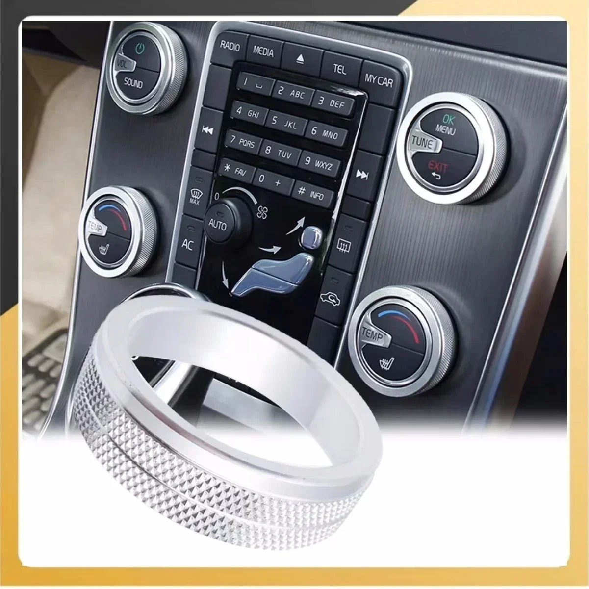Air Conditioning AC Knob Cover Ring Audio Knob For Volvo S80 V40 Xc60 S60 S60L Replacement Automobiles Parts
Air Conditioning AC Knob Cover Ring Audio Knob For Volvo S80 V40 Xc60 S60 S60L Replacement Automobiles Parts