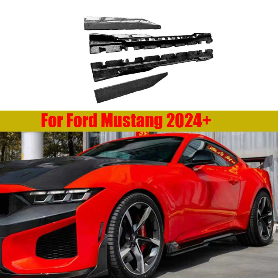 For Ford Mustang 2024+ Dry Carbon Fiber Side Skirt Splitters Cupwings Winglets Canards Apron Bumper Side Skirts automotive parts
For Ford Mustang 2024+ Dry Carbon Fiber Side Skirt Splitters Cupwings Winglets Canards Apron Bumper Side Skirts automotive parts