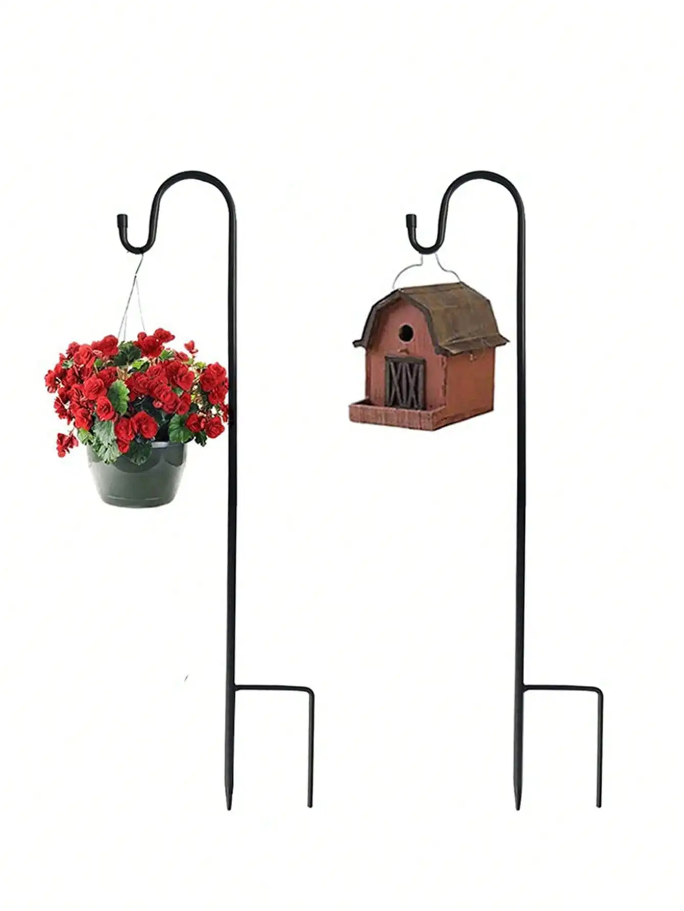 1 Set Adjustable Rust-Proof Shepherd's Hook, Suitable For Outdoor Solar Lights, Yard & Garden Stands, Rust-Resistant Outdoor Lawn Light Poles, Hanging Baskets, Bird Feeders
1 Set Adjustable Rust-Proof Shepherd's Hook, Suitable For Outdoor Solar Lights, Yard & Garden Stands, Rust-Resistant Outdoor Lawn Light Poles, Hanging Baskets, Bird Feeders