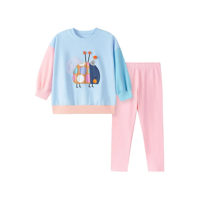 2025 European and American Style Girl Cute Cartoon Beetle Colorful Pink Blue Set Autumn Casual Children's Long Sleeve Set
2025 European and American Style Girl Cute Cartoon Beetle Colorful Pink Blue Set Autumn Casual Children's Long Sleeve Set