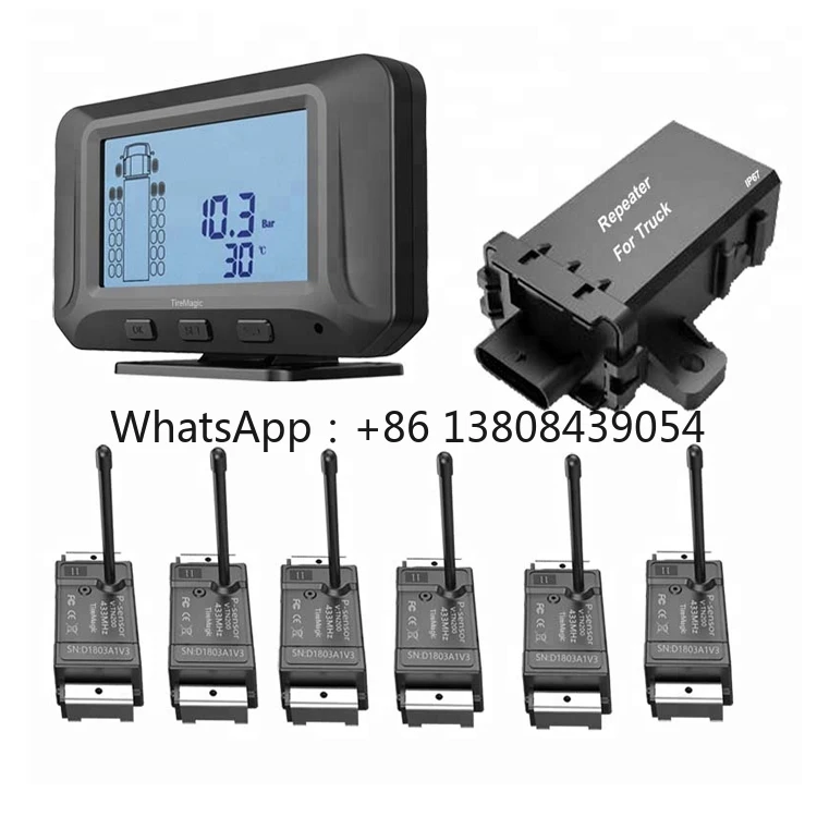 6 Tires Bus Truck Tire Pressure Monitoring System Truck TPMS
6 Tires Bus Truck Tire Pressure Monitoring System Truck TPMS