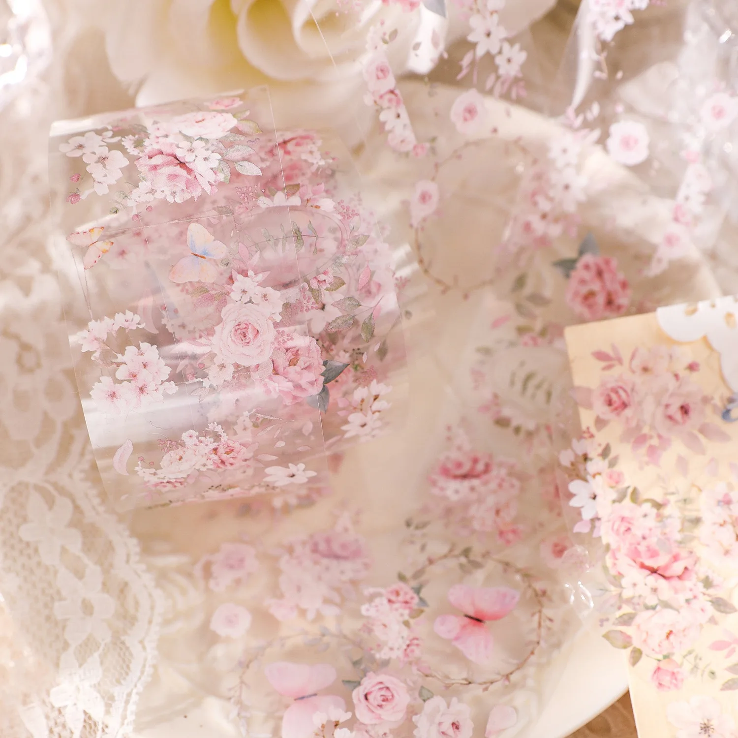 1Pc Romantic Flowers Transparent Masking Washi Tape Fresh Plants Collage Decorative Adhesive Sticker Diy Label Scrapbooking
1Pc Romantic Flowers Transparent Masking Washi Tape Fresh Plants Collage Decorative Adhesive Sticker Diy Label Scrapbooking
