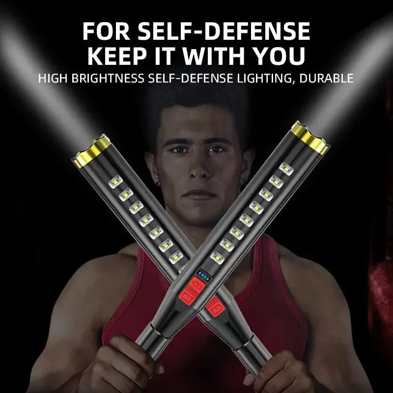 Мощный фонарь-бэттлфлайттер с USB-зарядкой для улицы, патрулирования и обеспечения безопасности, с COB-подсветкой
Мощный фонарь-бэттлфлайттер с USB-зарядкой для улицы, патрулирования и обеспечения безопасности, с COB-подсветкой
