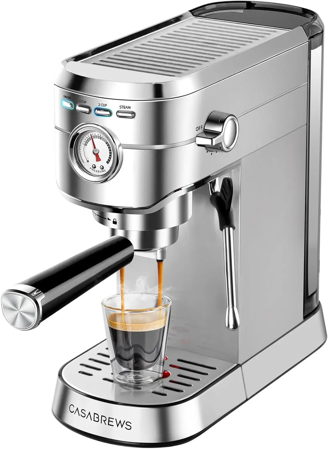 Кофемашина CM5418, 20 бар, компактная, с паровым капучинатором, из нержавеющей стали
Кофемашина CM5418, 20 бар, компактная, с паровым капучинатором, из нержавеющей стали