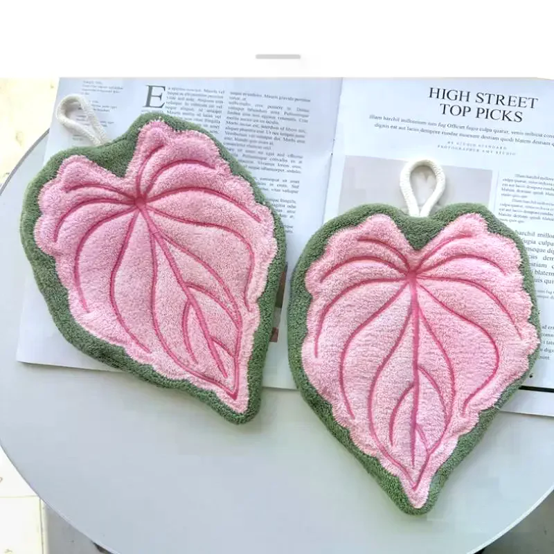 Soft Double-layer Leaf Style Hand Towel Thickened Absorbent Hanging Hand Cloth Speed Dry Handkerchief Rag
Soft Double-layer Leaf Style Hand Towel Thickened Absorbent Hanging Hand Cloth Speed Dry Handkerchief Rag