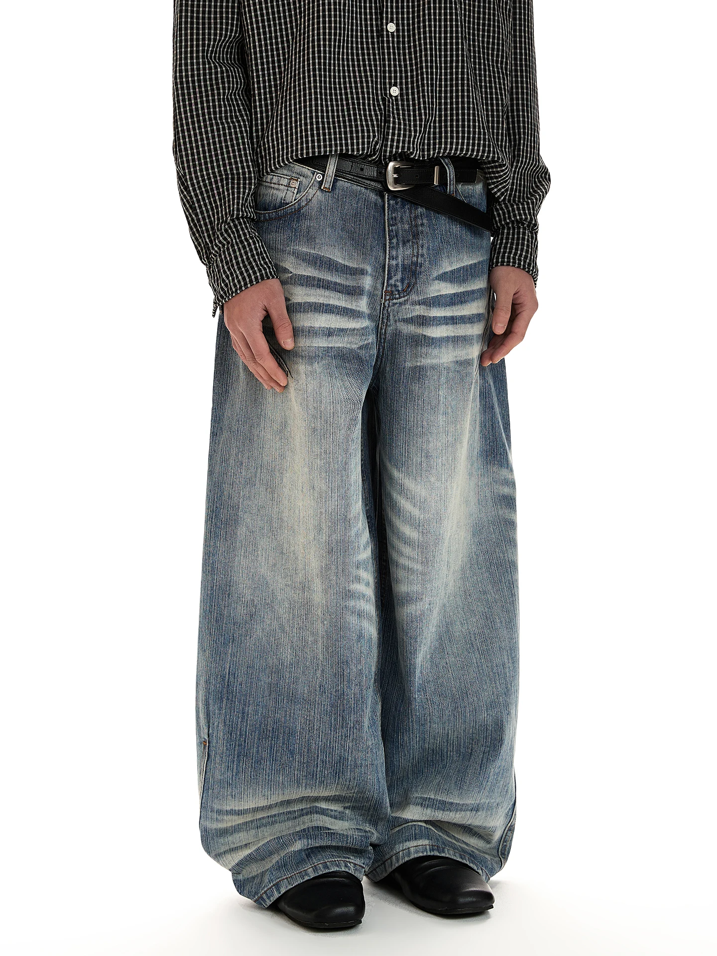 American Retro Bamboo Node Pattern Distressed Jeans Loose Wide Leg Slim Straight Long Pants Casual Youth Jeans
American Retro Bamboo Node Pattern Distressed Jeans Loose Wide Leg Slim Straight Long Pants Casual Youth Jeans