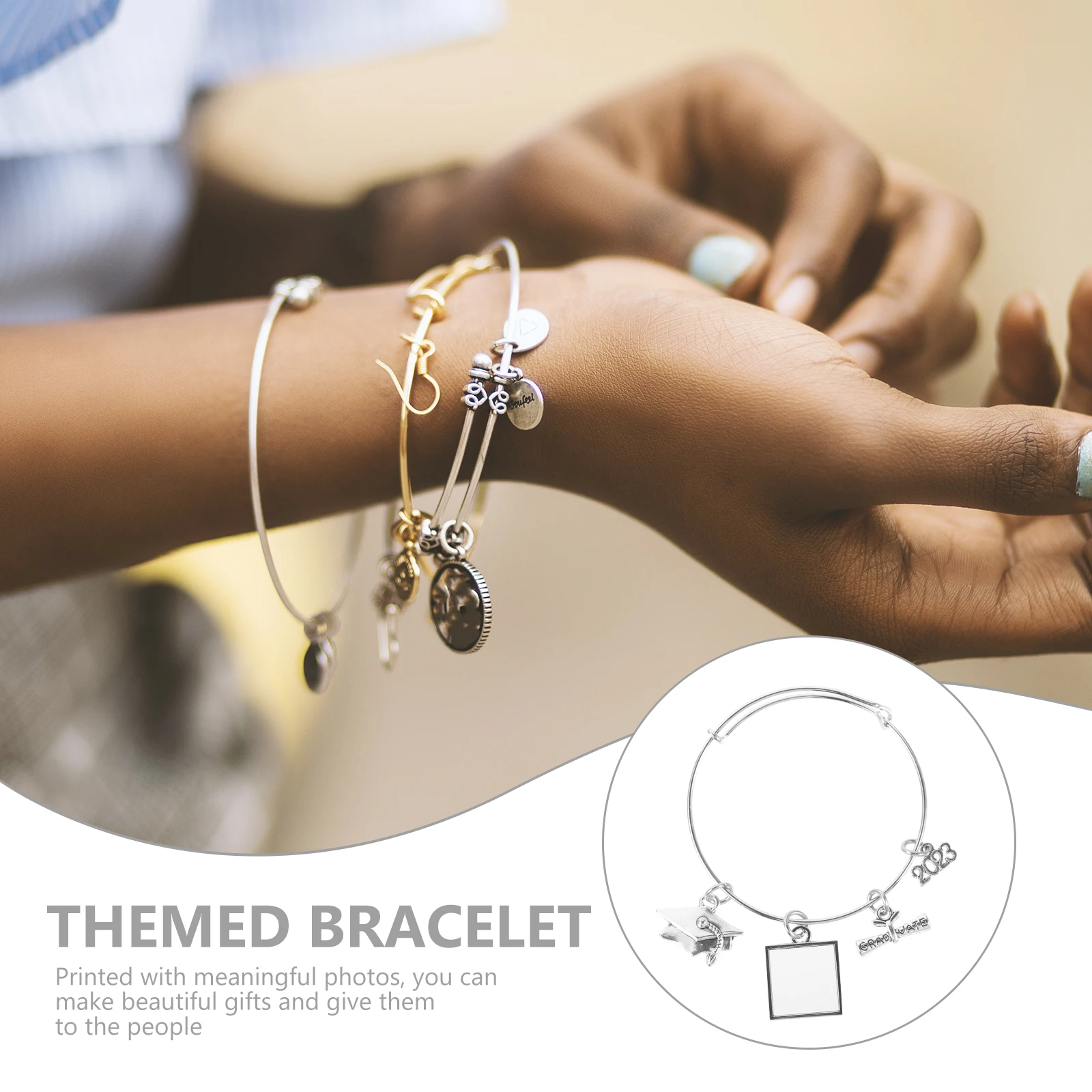 Metal Graduation Bracelet Durable Adjustable 2023 Graduation Gifts Jewelry for Classmates Unique Pendant Gift Fashion Bracelet 
Metal Graduation Bracelet Durable Adjustable 2023 Graduation Gifts Jewelry for Classmates Unique Pendant Gift Fashion Bracelet