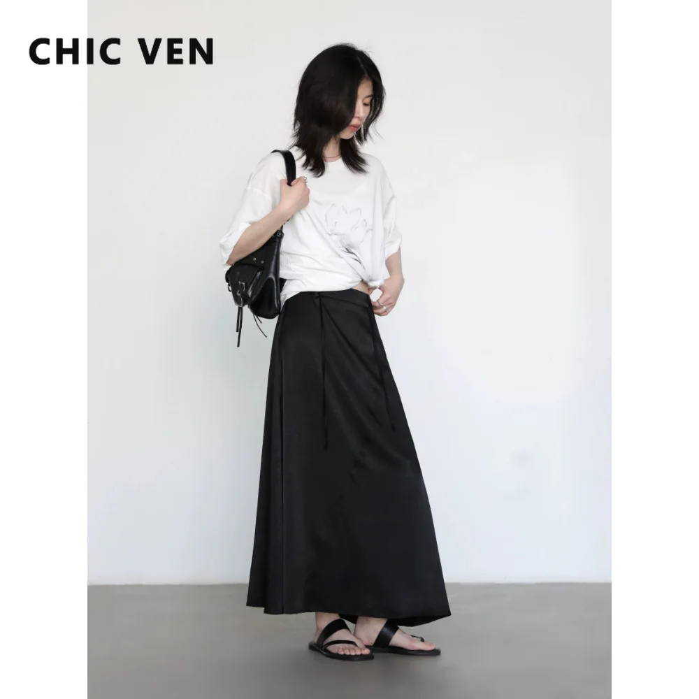 CHIC VEN New Fashion Women Summer Skirt High Waist Black Loose Casual A-line Office Lady Half Long Skirt Summer 2026 Clothes
CHIC VEN New Fashion Women Summer Skirt High Waist Black Loose Casual A-line Office Lady Half Long Skirt Summer 2026 Clothes