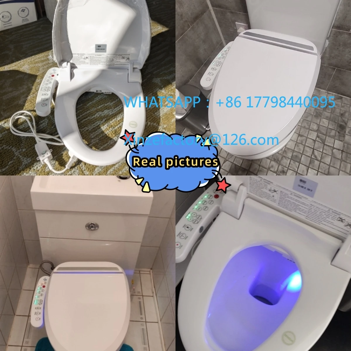 Customizable Multifunctional Auto Flush Toilet Seat Heated Anti-Bacterial Seat
Customizable Multifunctional Auto Flush Toilet Seat Heated Anti-Bacterial Seat