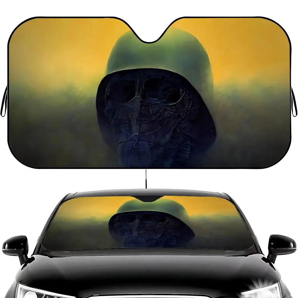 art Z-Zdzislaw Beksinski Sun Visor Car Windshield Sun Visor - Foldable Universal Fit UV Block Heat Insulation Sunshade
art Z-Zdzislaw Beksinski Sun Visor Car Windshield Sun Visor - Foldable Universal Fit UV Block Heat Insulation Sunshade