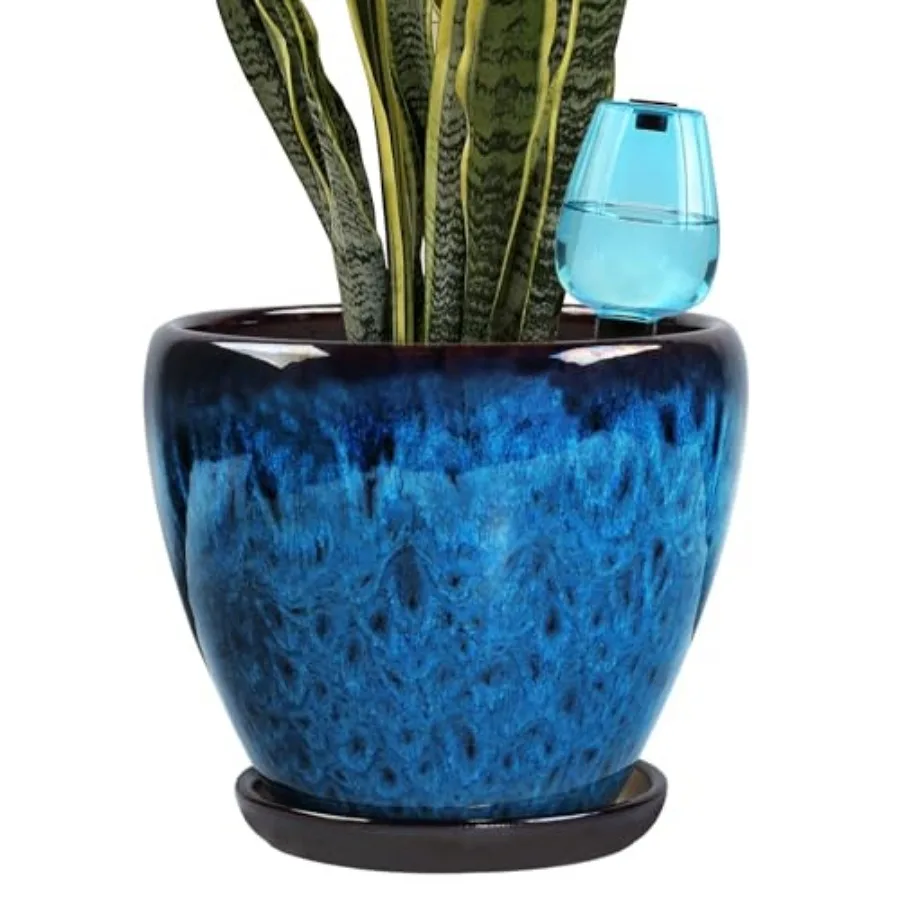 Ceramic Pots for Plant with Self Watering Globes Planters for Indoor Plants with Saucer Glaze Flower Pots Outdoor with Drainage
Ceramic Pots for Plant with Self Watering Globes Planters for Indoor Plants with Saucer Glaze Flower Pots Outdoor with Drainage