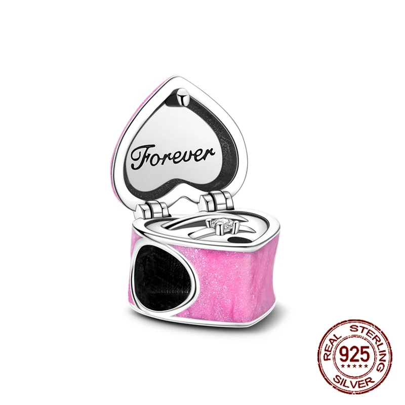 Стерлингового Серебра 925, обручальное кольцо Marry Me, коробка для колец, бусины, подвеска, подходит для оригинального браслета, женские ювелирные изделия своими руками, подарок
Стерлингового Серебра 925, обручальное кольцо Marry Me, коробка для колец, бусины, подвеска, подходит для оригинального браслета, женские ювелирные изделия своими руками, подарок