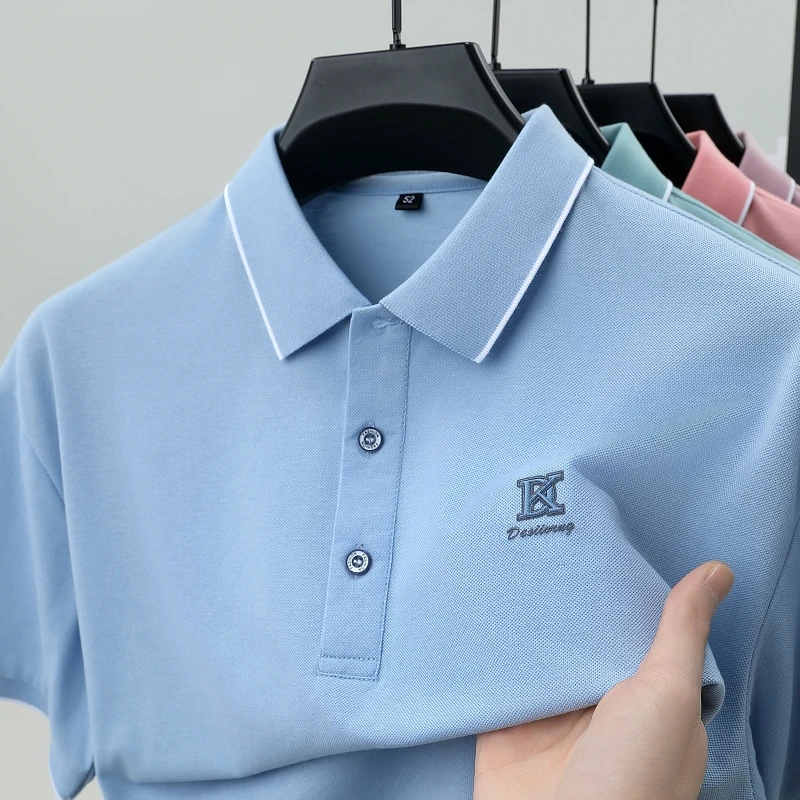High end brand men's polo shirt summer fashion short sleeve boutique embossed original design top Korean casual collar T-shirt
High end brand men's polo shirt summer fashion short sleeve boutique embossed original design top Korean casual collar T-shirt