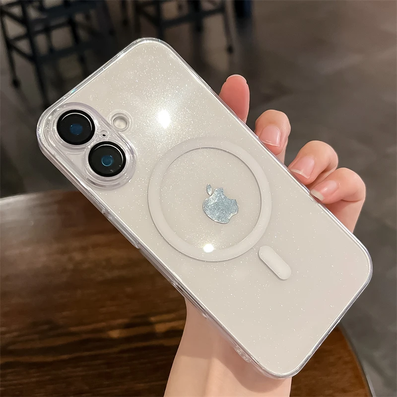 Ультратонкий прозрачный блестящий чехол для Magsafe Hard Case для iPhone 16 14 15 Plus 12 13 Pro Max 11, магнитный чехол для ПК с беспроводной зарядкой
Ультратонкий прозрачный блестящий чехол для Magsafe Hard Case для iPhone 16 14 15 Plus 12 13 Pro Max 11, магнитный чехол для ПК с беспроводной зарядкой