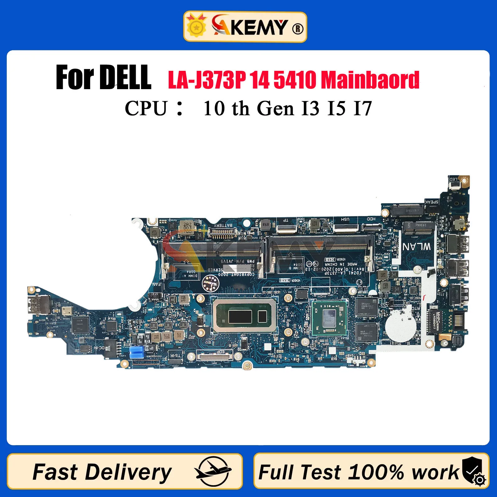 Материнская плата для ноутбука DELL Latitude 5410 LA-J373P 216-0923010 CN-0F1NKY с процессором i5 i7, материнская плата для ноутбука, 100% протестировано, ОК
Материнская плата для ноутбука DELL Latitude 5410 LA-J373P 216-0923010 CN-0F1NKY с процессором i5 i7, материнская плата для ноутбука, 100% протестировано, ОК