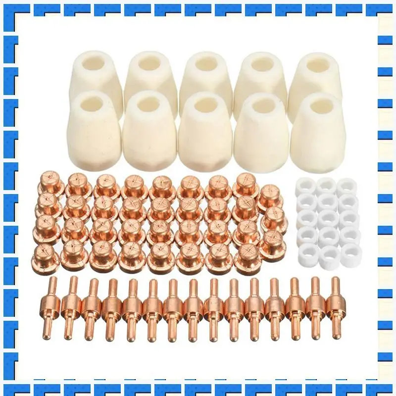 ABNG 75 Pieces Of PT-31 Plasma Cutter Replacement Accessories Equipped With Electrodes, Nozzles, Protective Sleeves And Diverter
ABNG 75 Pieces Of PT-31 Plasma Cutter Replacement Accessories Equipped With Electrodes, Nozzles, Protective Sleeves And Diverter