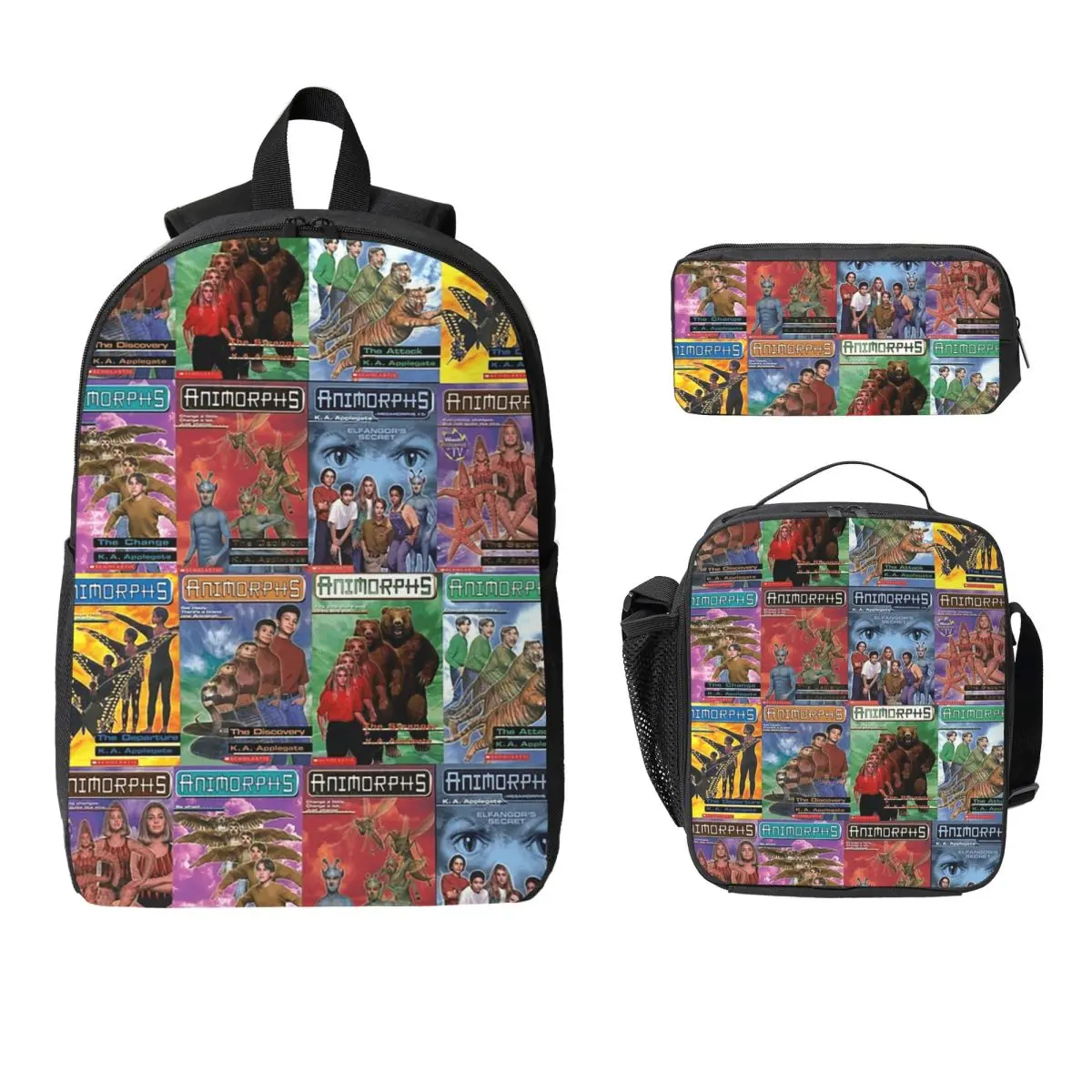 Animorphs Book Covers Backpack Student BookBag School Bag Computer Shoulder Bags 3ps Insulated Lunch Bag Pencil Case
Animorphs Book Covers Backpack Student BookBag School Bag Computer Shoulder Bags 3ps Insulated Lunch Bag Pencil Case