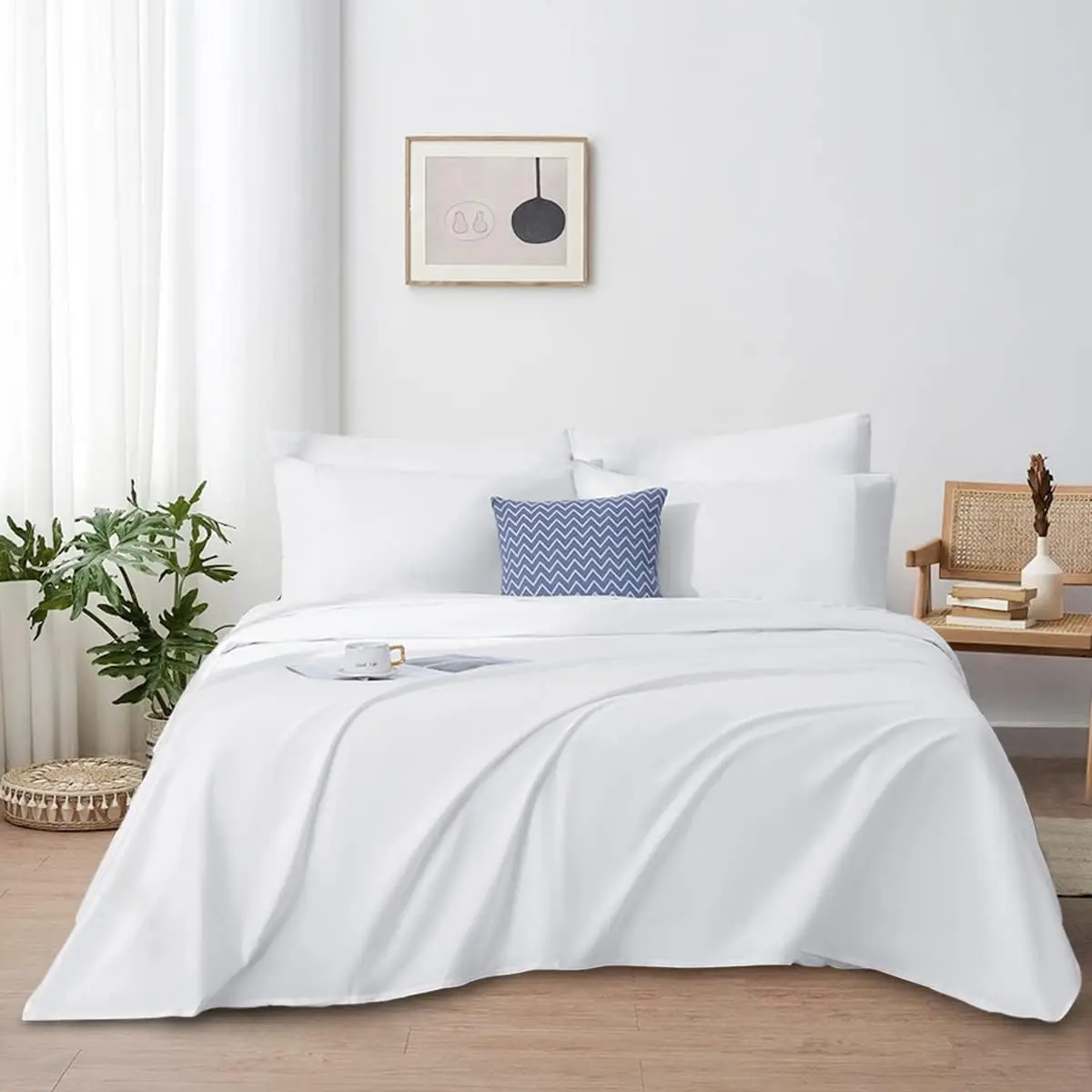 Queen Size Sheet Set - Soft & Breathable Sheets - Hotel Luxury Bed Sheets - Egyptian Cotton - 4 Piece Set Easy Fit 16-18 Inch
Queen Size Sheet Set - Soft & Breathable Sheets - Hotel Luxury Bed Sheets - Egyptian Cotton - 4 Piece Set Easy Fit 16-18 Inch