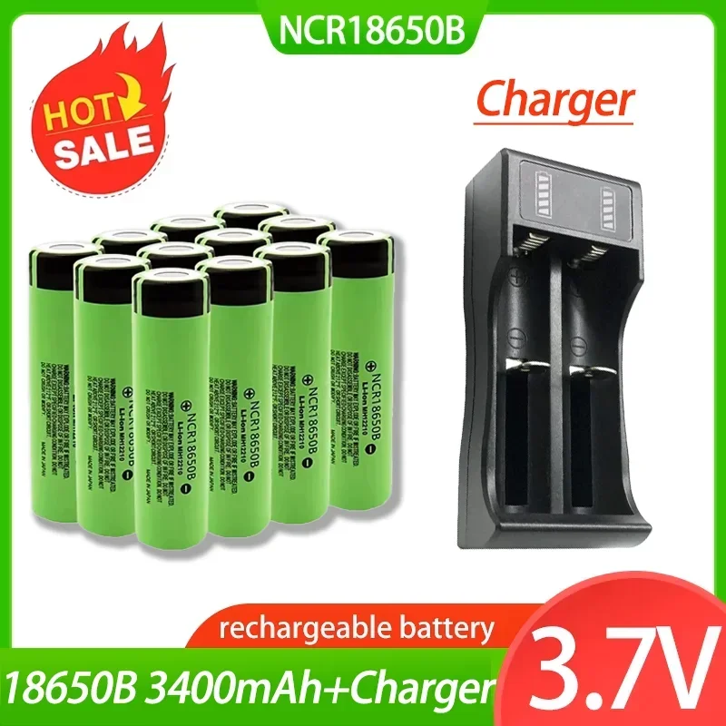 2025 New Battery 18650 3.7V 3400mAh Rechargeable Battery Can Be Used for Flashlight Electric ToothbrushCameraToy 34B NCR18650B
2025 New Battery 18650 3.7V 3400mAh Rechargeable Battery Can Be Used for Flashlight Electric ToothbrushCameraToy 34B NCR18650B