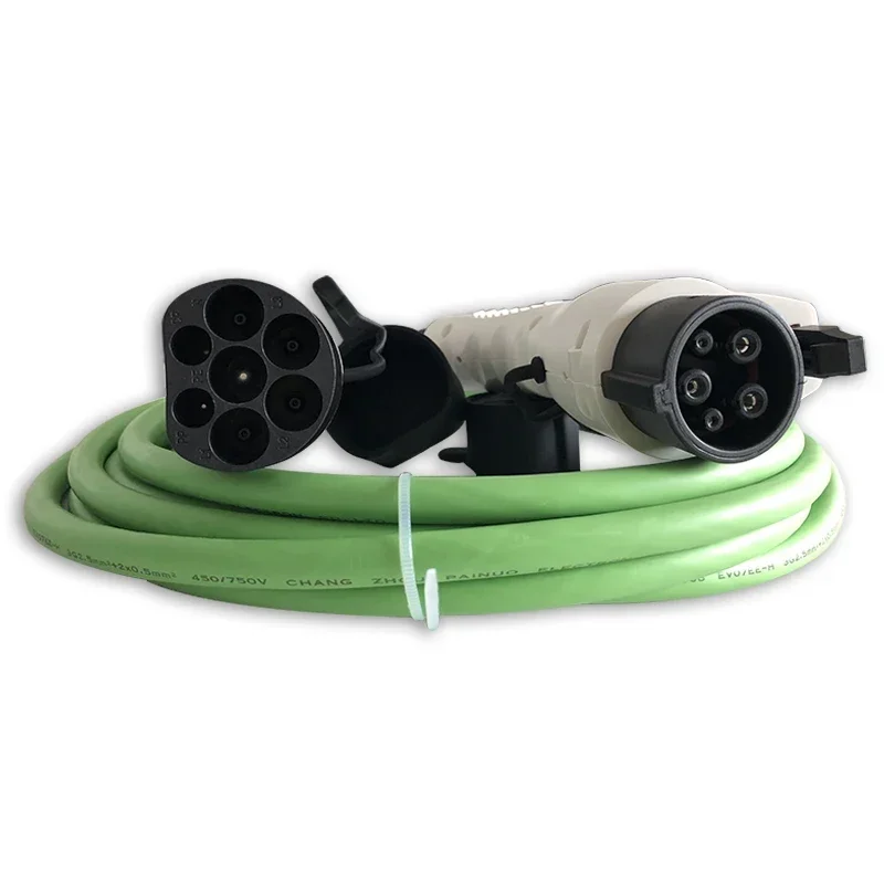Zencar 5m 32A 7kw J1772 type 1 to IEC 62196 type 2 charging cable of mode 3 connection 
Zencar 5m 32A 7kw J1772 type 1 to IEC 62196 type 2 charging cable of mode 3 connection