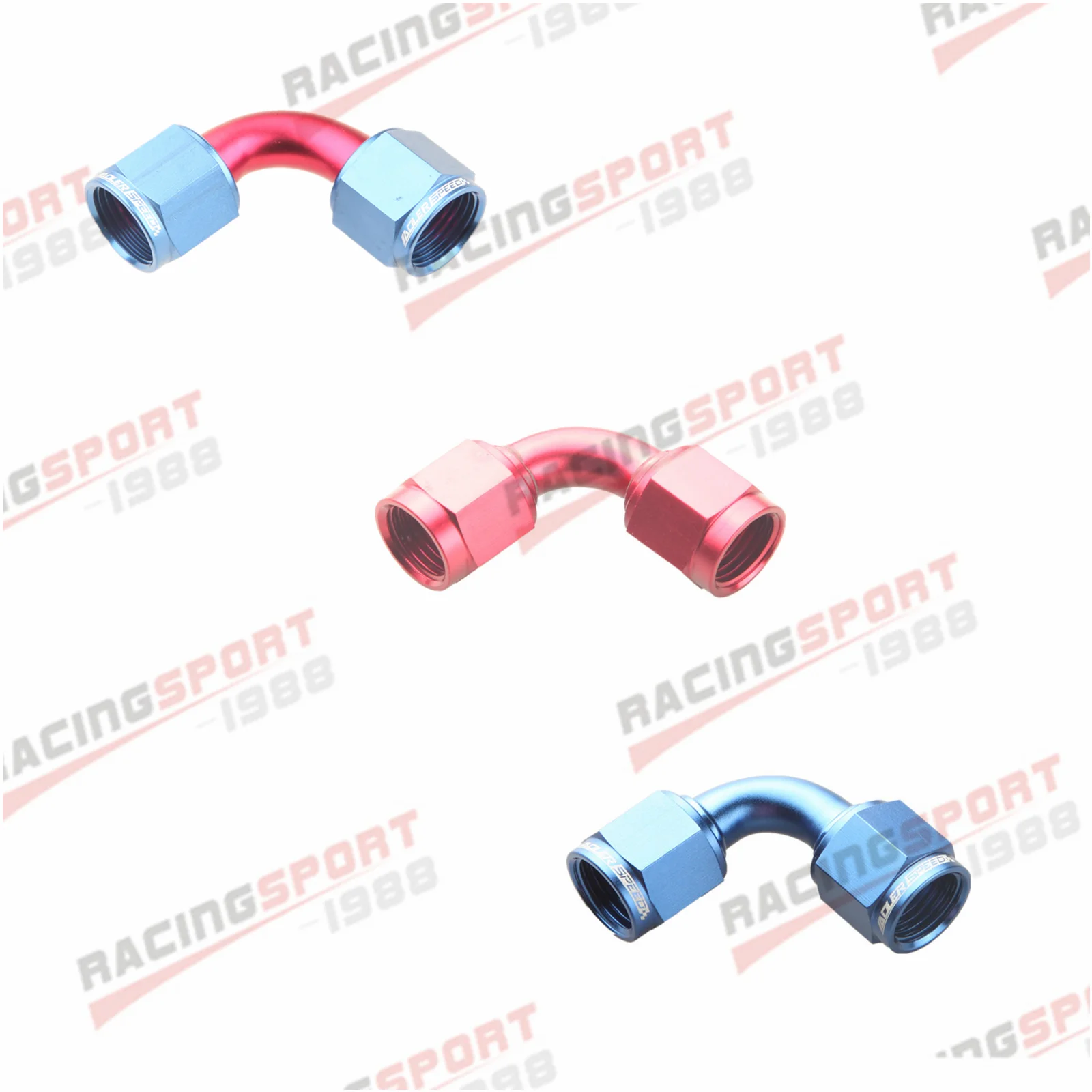 90 Degree 6AN -6AN Female To AN6 6AN Female Adapter Fitting Aluminum Blue /Red / Red-Blue
90 Degree 6AN -6AN Female To AN6 6AN Female Adapter Fitting Aluminum Blue /Red / Red-Blue
