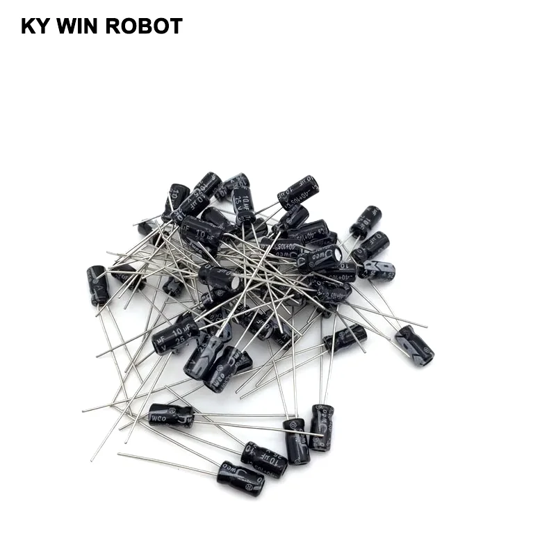 10UF 25V 10mf 105C 4X7mm Aluminum Electrolytic Capacitor 25V10UF radial lead 100pcs
10UF 25V 10mf 105C 4X7mm Aluminum Electrolytic Capacitor 25V10UF radial lead 100pcs