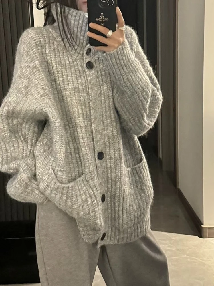 Осень-зима, свободный кардиган, свитер, женские вязаные пальто, модные женские повседневные трикотажные изделия с длинными рукавами, вязаные кардиганы, рубашки, топы
Осень-зима, свободный кардиган, свитер, женские вязаные пальто, модные женские повседневные трикотажные изделия с длинными рукавами, вязаные кардиганы, рубашки, топы