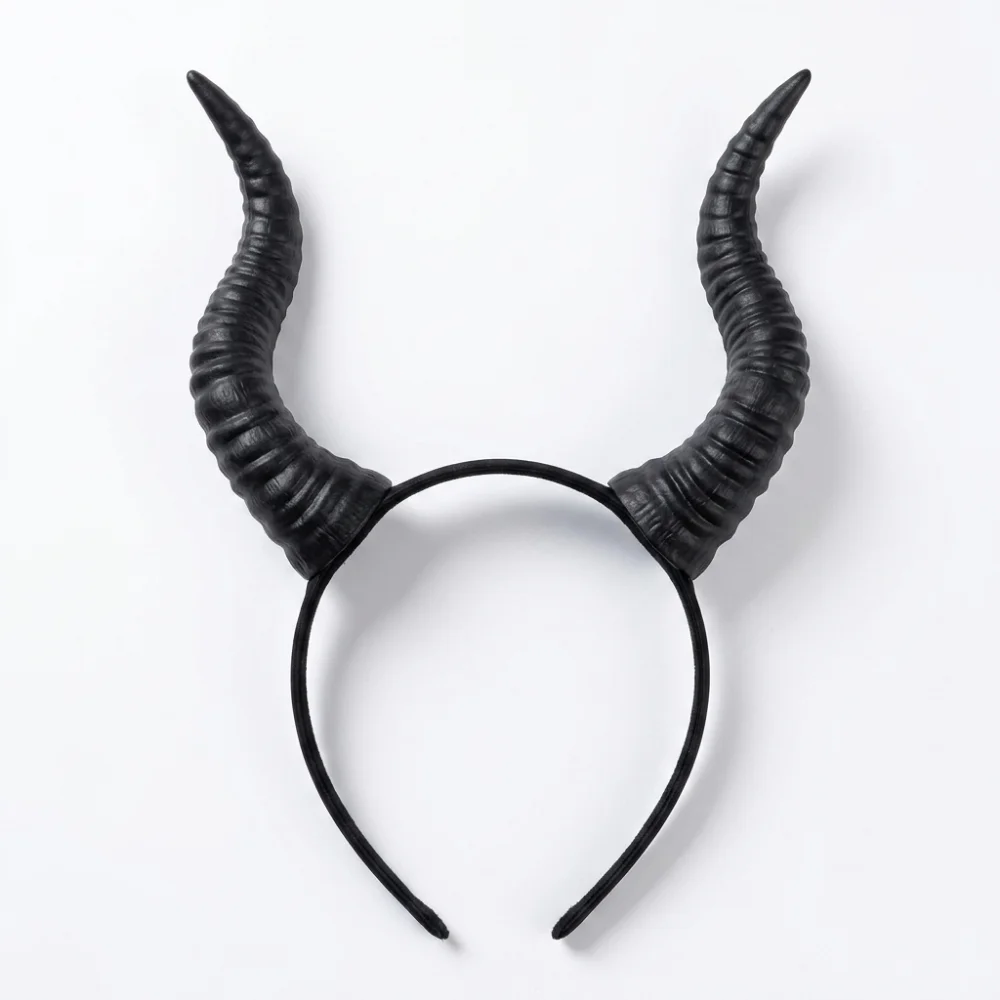 Women Black Queen Witch Demon Horns Headpiece Cosplay Animal Antelope Devil Headdress Christmas Halloween Party Costume
Women Black Queen Witch Demon Horns Headpiece Cosplay Animal Antelope Devil Headdress Christmas Halloween Party Costume