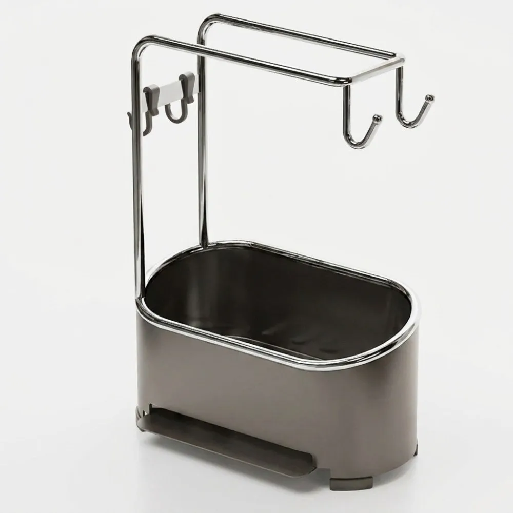 Gunmetal Gray Kitchen Sink Organizer Drainage Base Functional Design Sponge Drainage Rack Compact Design Sleek Modern Look
Gunmetal Gray Kitchen Sink Organizer Drainage Base Functional Design Sponge Drainage Rack Compact Design Sleek Modern Look