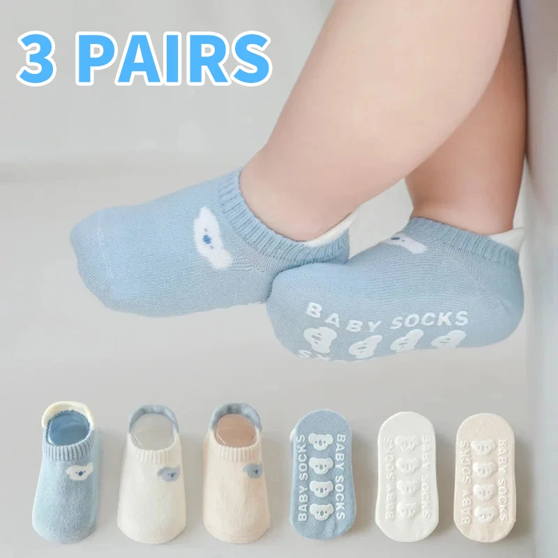 3 pairs of baby floor socks, newborn anti slip baby socks, walking socks, cute cartoon short boat socks for boys and girls
3 pairs of baby floor socks, newborn anti slip baby socks, walking socks, cute cartoon short boat socks for boys and girls