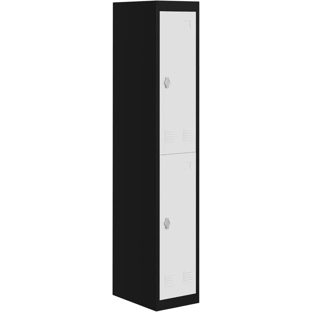2-дверный металлический шкафчик, тонкий шкафчик для хранения сотрудников высотой 71-дюймовый с подвесным стержнем, полкой и вентиляционными отверстиями, сверхмощный S 
2-дверный металлический шкафчик, тонкий шкафчик для хранения сотрудников высотой 71-дюймовый с подвесным стержнем, полкой и вентиляционными отверстиями, сверхмощный S
