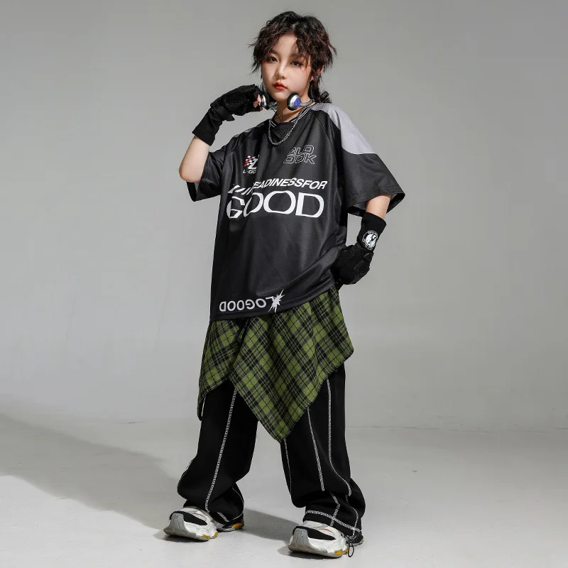 Kid Hip Hop Clothing Black Letters T Shirt Top Casual Wide Overlock Sweat Pants for Girls Boys Jazz Dance Wear Costumes Clothes
Kid Hip Hop Clothing Black Letters T Shirt Top Casual Wide Overlock Sweat Pants for Girls Boys Jazz Dance Wear Costumes Clothes