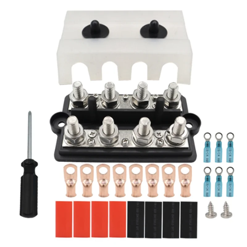 M8 Busbar Box Double Row 4 Pin Current Bus Cable Box Power Supply Box Parts Suitable For RV
M8 Busbar Box Double Row 4 Pin Current Bus Cable Box Power Supply Box Parts Suitable For RV