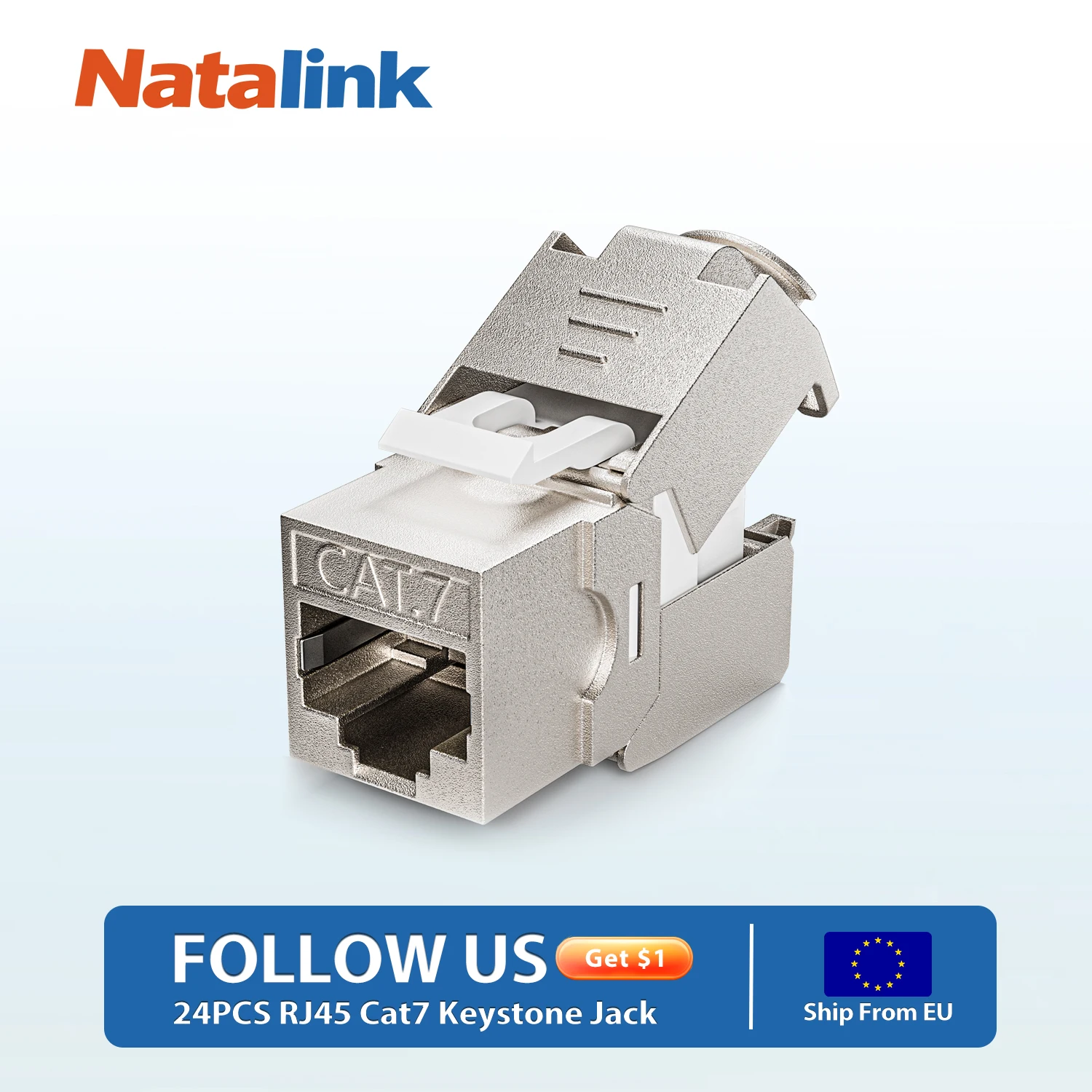 Natalink 24 шт. RJ45 экранированный Cat7 Cat6a Keystone Jack STP соединитель без инструментов 180-градусный тип цинковый сплав модульный адаптер соединитель
Natalink 24 шт. RJ45 экранированный Cat7 Cat6a Keystone Jack STP соединитель без инструментов 180-градусный тип цинковый сплав модульный адаптер соединитель