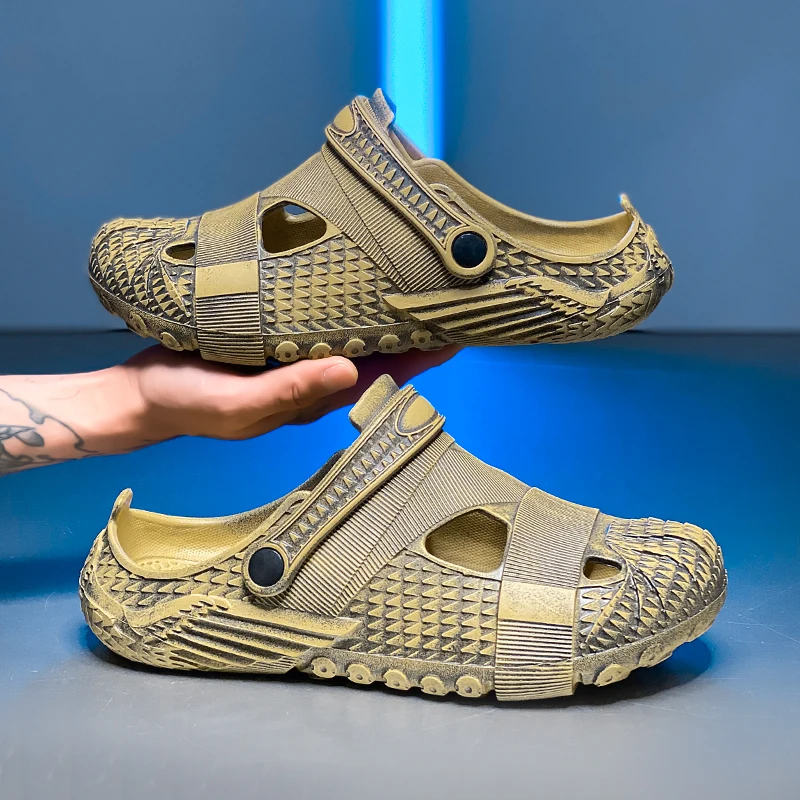 Summer New Lightweight EVA Closed Toe Slippers, Retro Outdoor Beach Half Slippers, Large Size Men's Daily Footwear
Summer New Lightweight EVA Closed Toe Slippers, Retro Outdoor Beach Half Slippers, Large Size Men's Daily Footwear