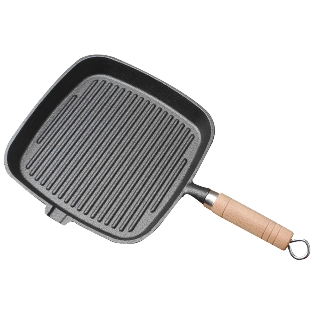 Cast Iron Skillet Frying Pan with Wooden Handle Uncoated Non-stick Cooking Pot Steak Frying Pot Steak Skillet Home Cookware
Cast Iron Skillet Frying Pan with Wooden Handle Uncoated Non-stick Cooking Pot Steak Frying Pot Steak Skillet Home Cookware