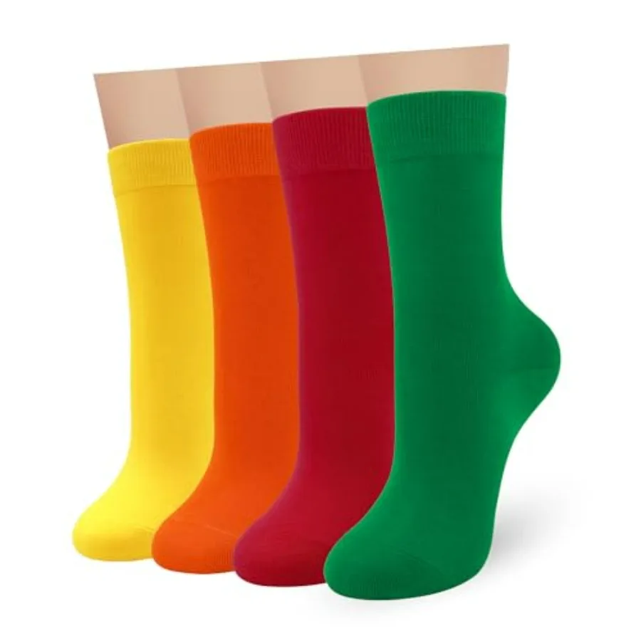 Womens Combed Cotton Color Thin socks Viscose- Breathable Soft Crew Casual Socks Comfort Gift 4 Pairs
Womens Combed Cotton Color Thin socks Viscose- Breathable Soft Crew Casual Socks Comfort Gift 4 Pairs