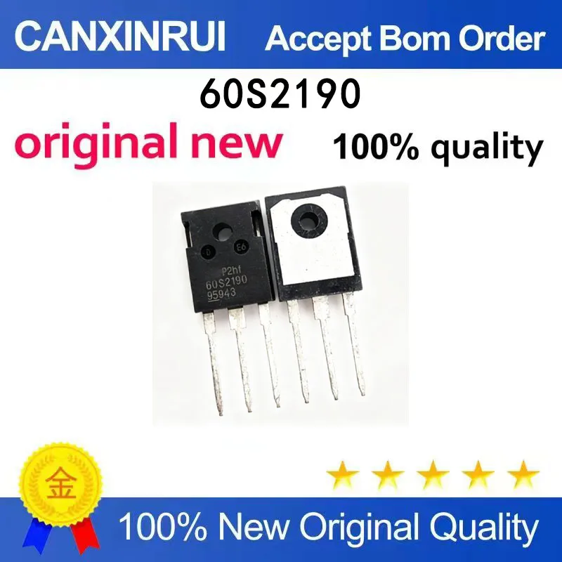 (5-100 PCS) New 60S2190 TO-247 TO-220F high-power transistor spot chip
(5-100 PCS) New 60S2190 TO-247 TO-220F high-power transistor spot chip