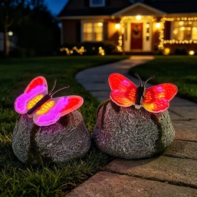 Solar Powered Butterfly Stone Lamp Simulation Stone LED Light IP65 Waterproof Outdoor Garden Lawn Pathway Landscape Light
Solar Powered Butterfly Stone Lamp Simulation Stone LED Light IP65 Waterproof Outdoor Garden Lawn Pathway Landscape Light