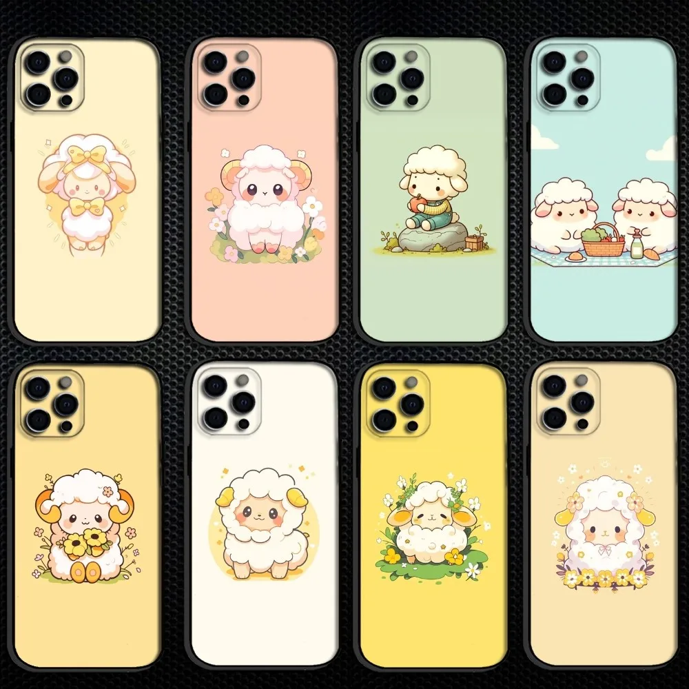 Cute Pet Cartoon Sheep Phone Case For iPhone 16,15,14,13,12,11 Plus,Pro Max, Soft Silicone Black Cover
Cute Pet Cartoon Sheep Phone Case For iPhone 16,15,14,13,12,11 Plus,Pro Max, Soft Silicone Black Cover