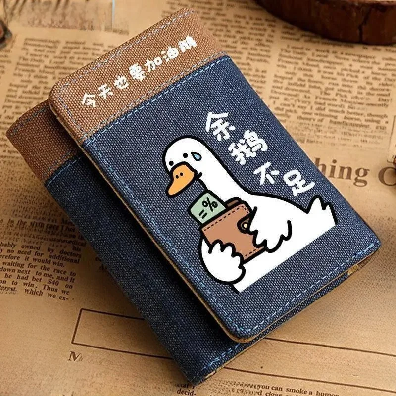 Unisex Large Capacity Coin Purse Wallet Durable Simple Cute Cartoon Design Denim Material Bifold Mobile Phone Bag for Youth
Unisex Large Capacity Coin Purse Wallet Durable Simple Cute Cartoon Design Denim Material Bifold Mobile Phone Bag for Youth