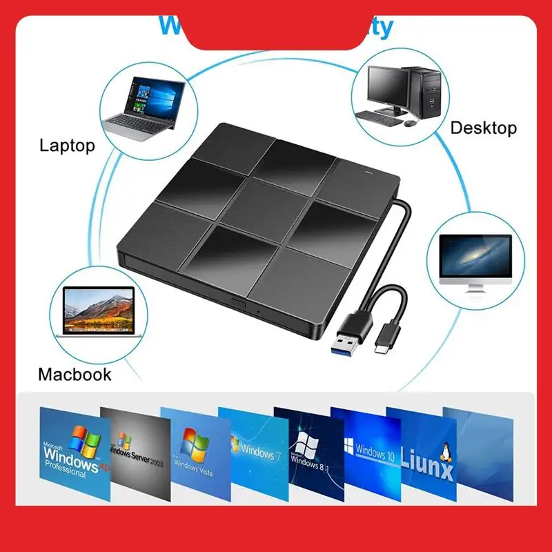 1 шт. 7-в-1 внешний многофункциональный оптический привод USB компьютер DVD-плеер черный пластиковый внешний рекордер для ноутбука ультратонкий
1 шт. 7-в-1 внешний многофункциональный оптический привод USB компьютер DVD-плеер черный пластиковый внешний рекордер для ноутбука ультратонкий